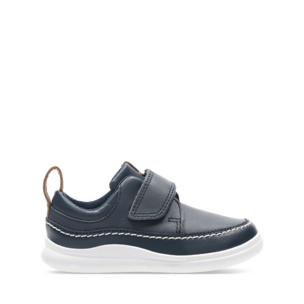 Clarks Boys Cloud Ember Toddler Casual Shoes Navy | CA-1459362